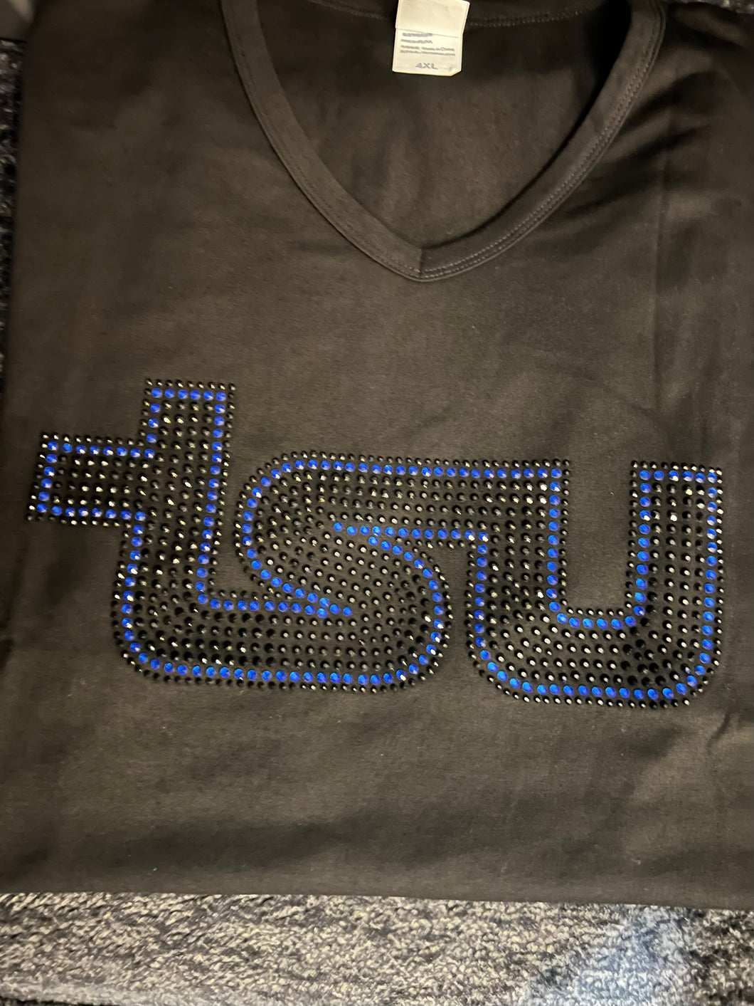 TSU Bling Black & Royal Blue T-Shirt
