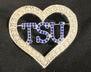 TSU “I Love TSU” Pearl Brooch