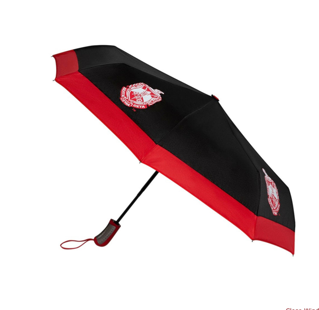 Mini Hurricane Umbrella (Black/Red)