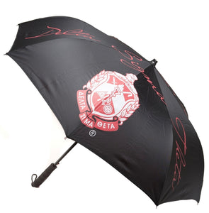 Umbrella Delta Black Vented with Flashlight