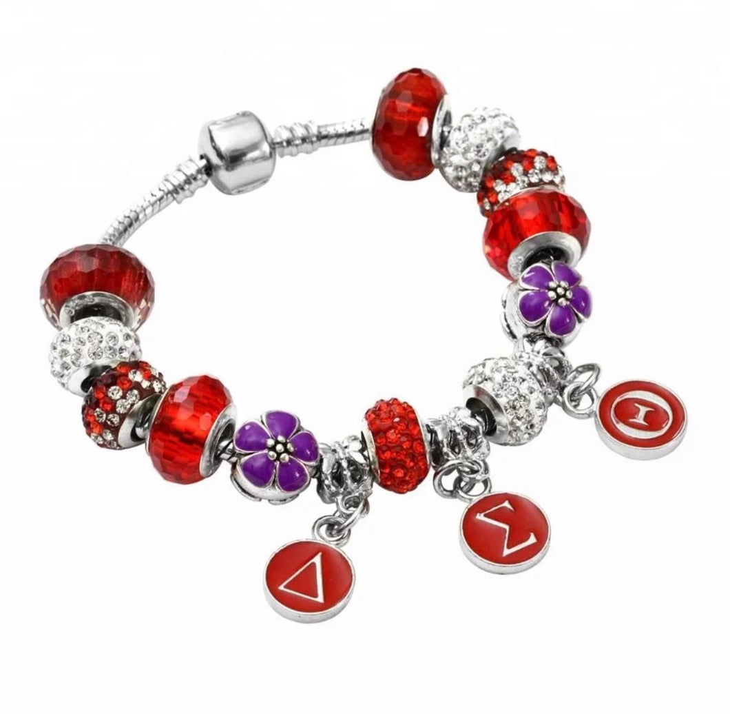 Bracelet - DST Charm w/ Violets