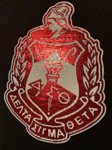 Iron On Sequin DST Crest