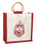 Mini Jute Tote Delta Sigma Theta