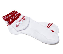 Load image into Gallery viewer, Bootie Socks Delta Sigma Theta